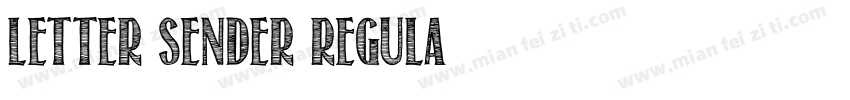 Letter Sender Regula字体转换